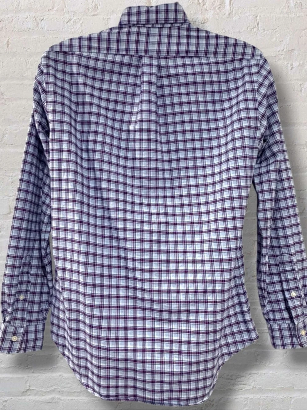Polo Ralph Lauren Purple Plaid Button Down Shirt Multicolor Pony Classic Mens
